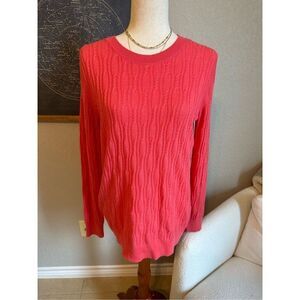 NWT Banana Republic Filpucci Cable Knit Cashmere Merino Wool Blend Sweater Size